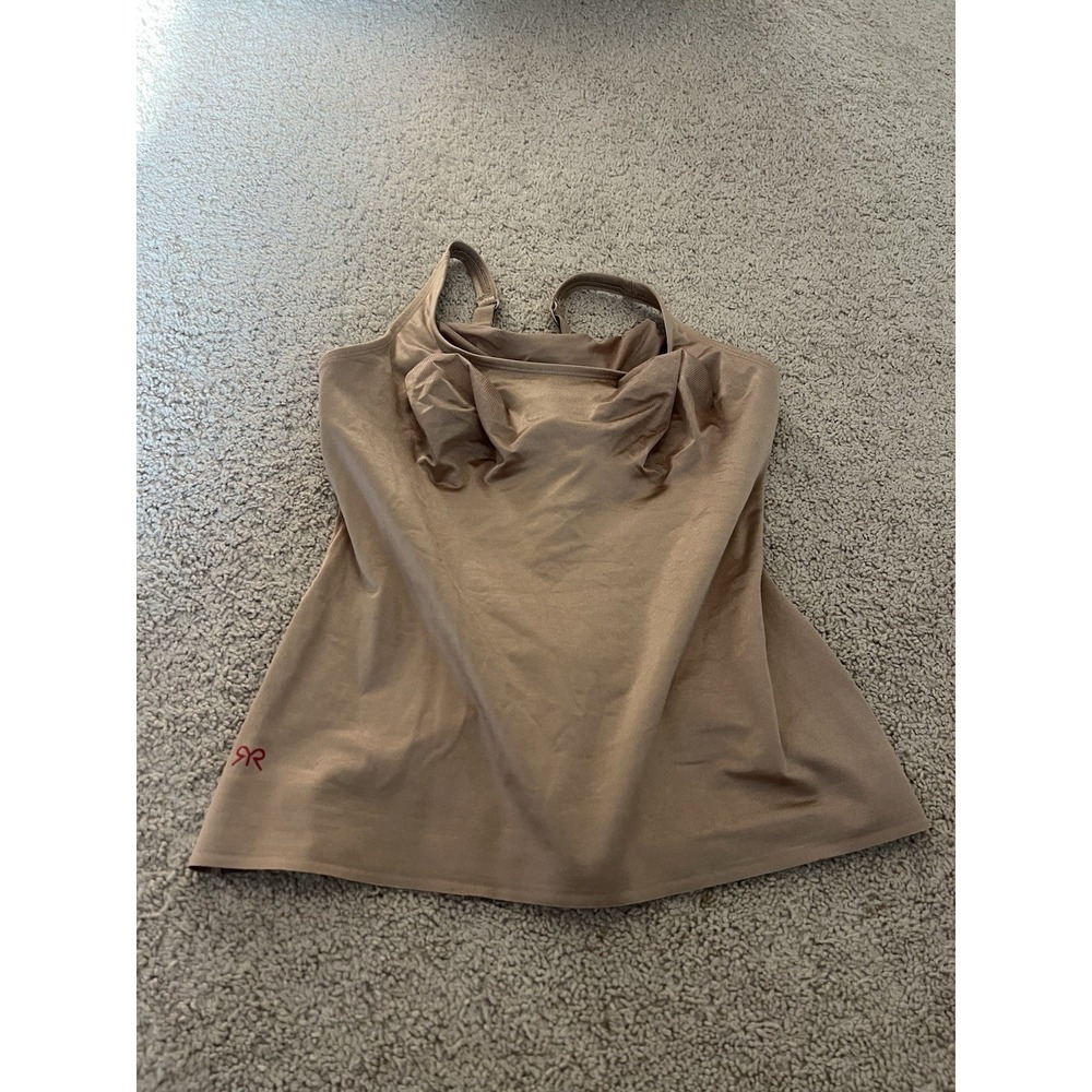 Ruby Ribbon Simply Smooth Cami Camisole Shaping Top Size 40 Nude Tan Tank 3072